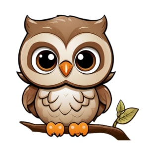 Cute Owl sticker T-Shirt