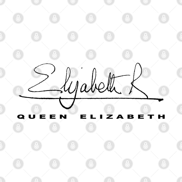 Queen Elizabeth signature / Elizabeth II signature by Vladimir Zevenckih