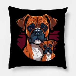 Boxer Fathers Day Pillow