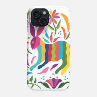 Mexican Otomí Rabbit by Akbaly Phone Case