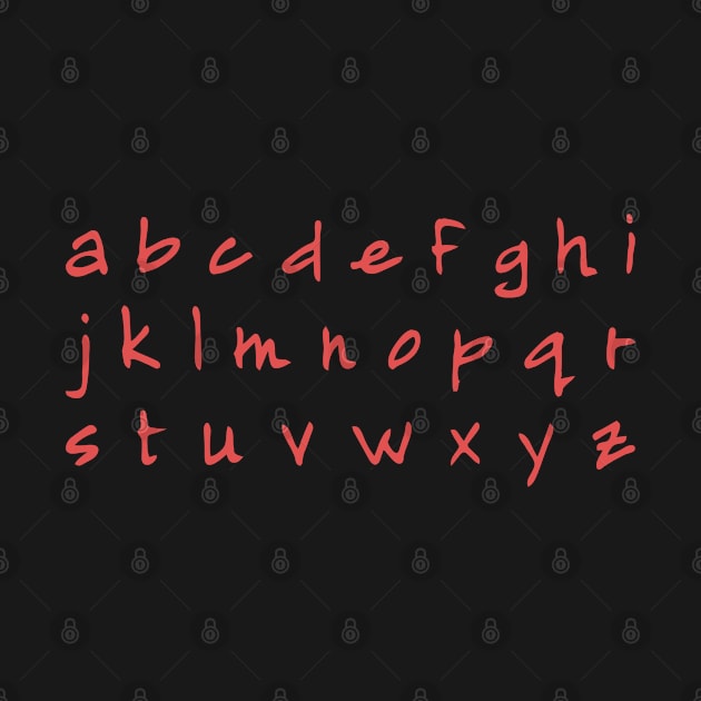 Latin Alphabet (lowercase) by ohmybach