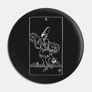 II of Pentacles - Rider-Waite-Smith Tarot Card Pin