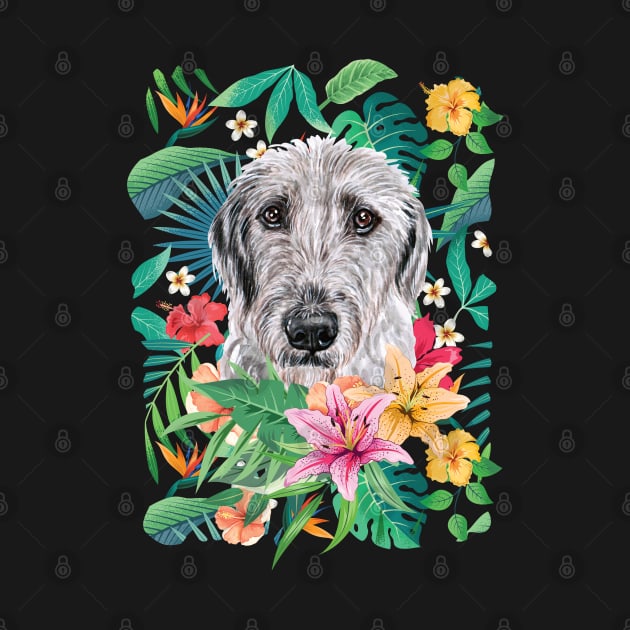 Tropical Irish Wolfhound by LulululuPainting