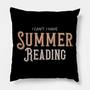 Funny Librarian Summer Reading Library Pillow