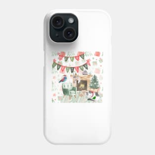 Cozy Christmas with Cats Phone Case