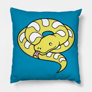 Yellow Boa Constrictor Pillow
