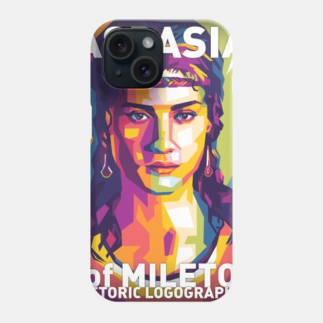 Aspasia of Mileto Phone Case by Shecience