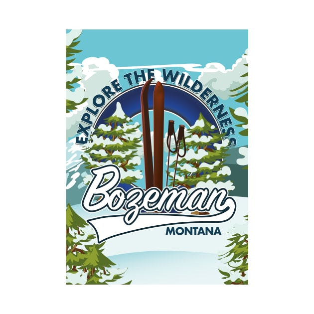 Bozeman Montana ski logo by nickemporium1