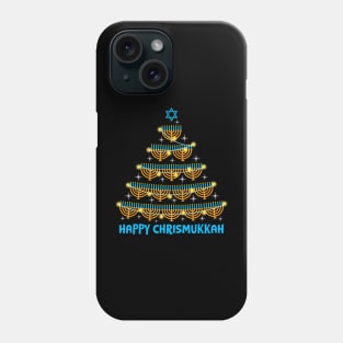 Happy Chrismukkah Menorah Christmas Tree Hanukkah Sleep Phone Case