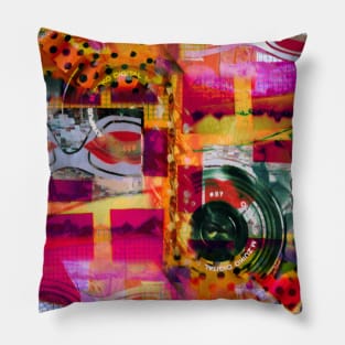 Retro Collage Pillow