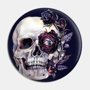 The Flowers of Evil | Skull Pin