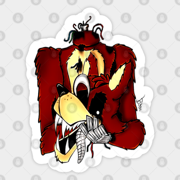 Fnaf Broken Foxy Fnaf Foxy Sticker Teepublic