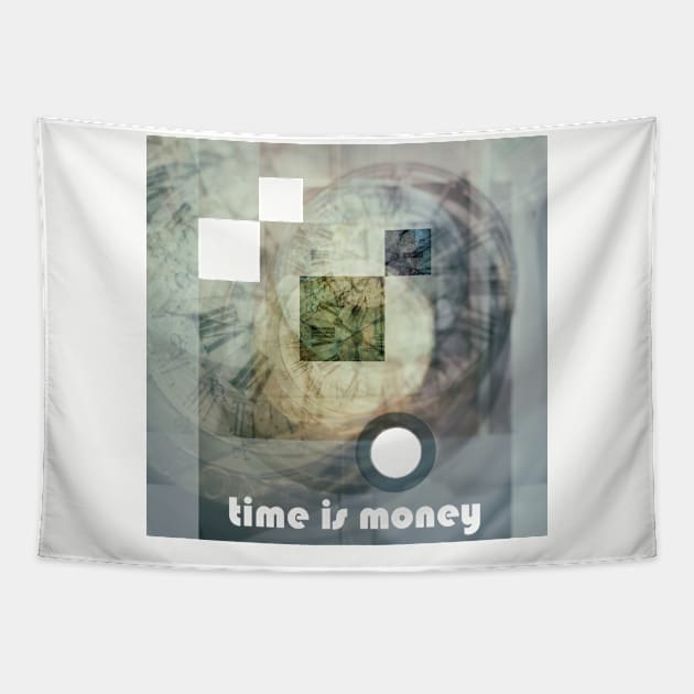 wall clock Tapestry by AriadnaDeRaadt