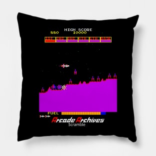 Mod.8 Arcade Scramble Space Invader Video Game Pillow