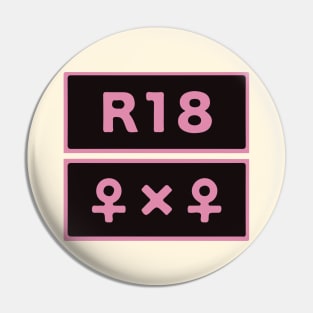 R18 Girl x Girl Pin