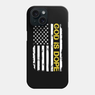 GOD IS DOP , Christian Jesus Faith Believer , 4 th of july , us Phone Case