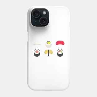 6 Piece Sushi Combo Phone Case