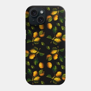 Lemon seamless pattern Phone Case