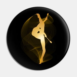 Rhythmic Gymnast with clubs Pin