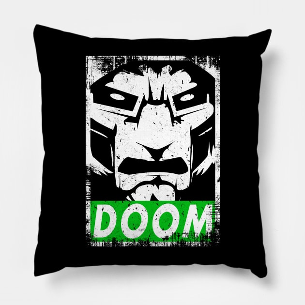 Obey Dr Doom Pillow by scribblejuice