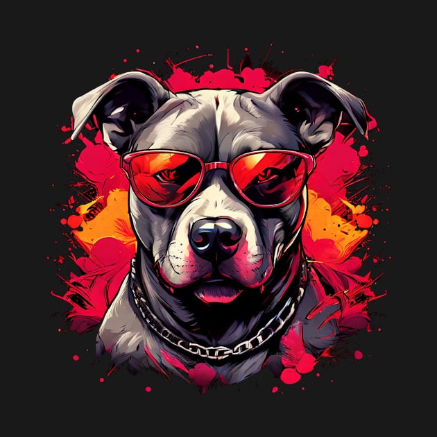 Pitbull In Sunglasses, Pit bull lover, Pittie dog owner design by Edgi