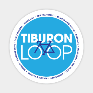 Tiburon Loop blue circle Magnet