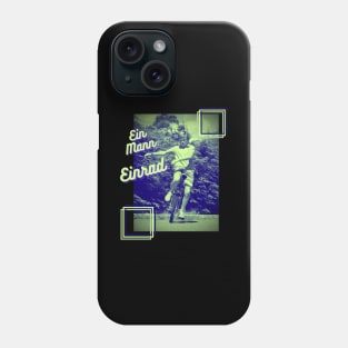 EIn Mann Einrad Retro Artist Zirkus Motiv Phone Case