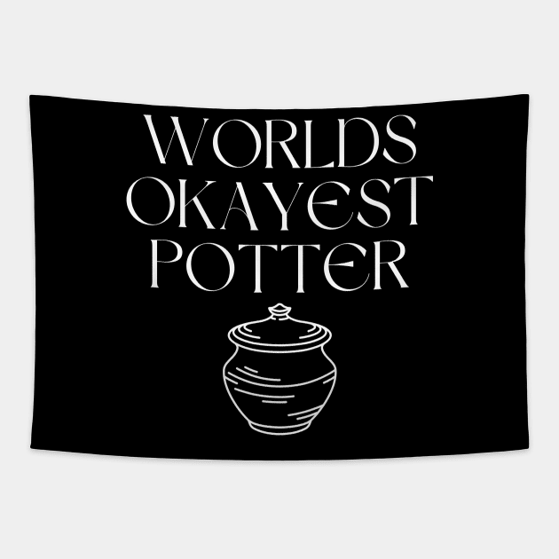 World okayest potter Tapestry by Word and Saying