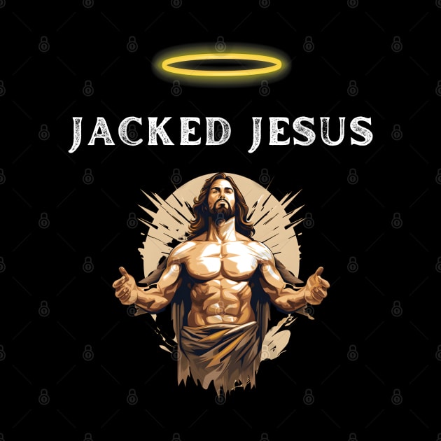 Jacked Jesus holy tee by vaporgraphic