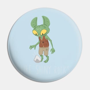 Goblin: I Love Shiny Rocks Pin