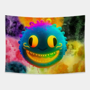 Neon Smiler Tapestry