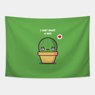 Cute cactus in pot Tapestry