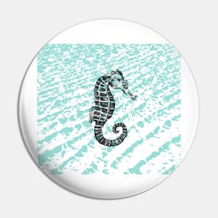 seahorse print Pin