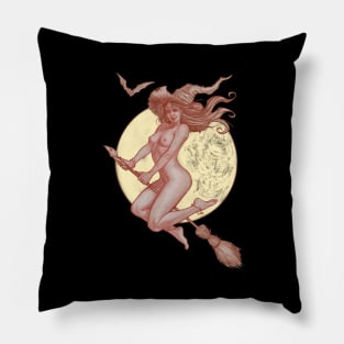 Witch in the sky Pillow