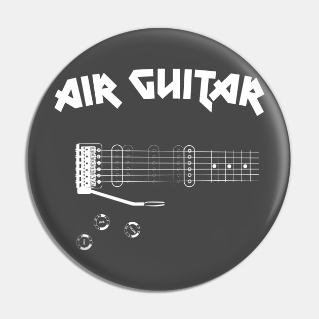 Metal Air Guitar Pin by Pushloop