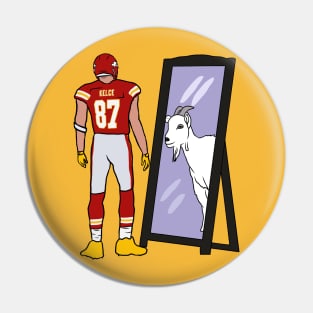 Travis Kelce Mirror GOAT Pin