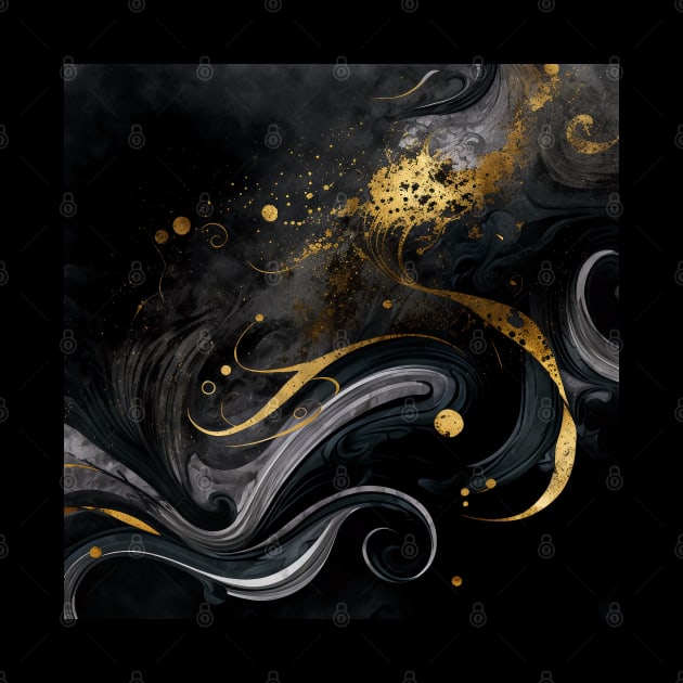 Black and Gold Marble by DaniGirls