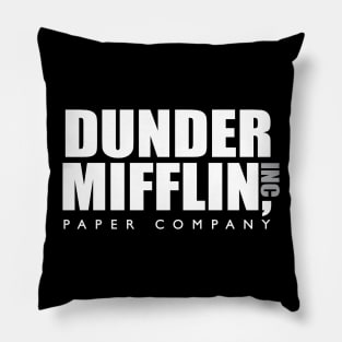 Dunder Miffin Paper Company Black Pillow