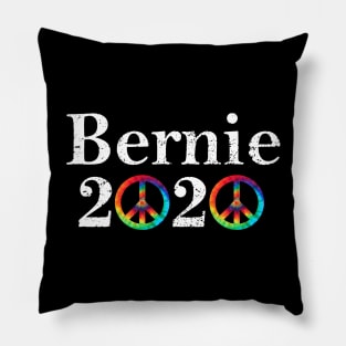 Vintage Bernie 2020 Peace Flag American Hippie Gift Pillow