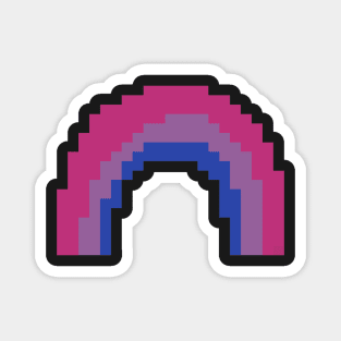 Bi Pride Rainbow Pixel Art Magnet