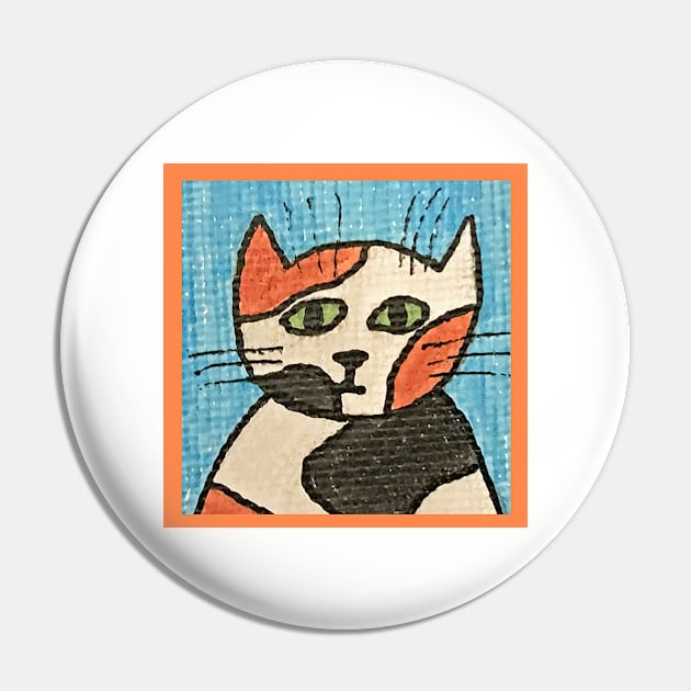 Whimsical Cat Portrait #13 Pin by ErinBrieArt