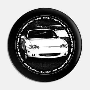 Mazda Miata MX-5 NB Black 'N White 4 (Black Version) Pin