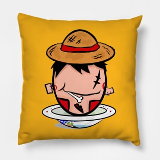 Lucky Egg wannabe Straw Hat Boy Pillow