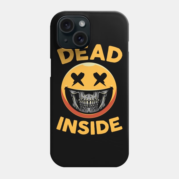 Dead Inside Emoticon Phone Case by thingsandthings