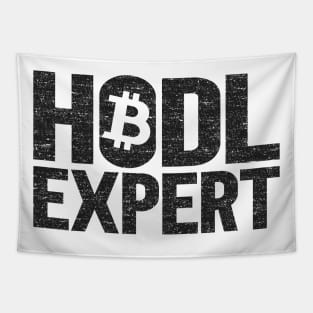 Funny Hodl Expert Bitcoin Crypto Currency BTC Gift Tapestry