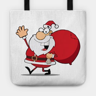 Santa Claus with Bag Tote