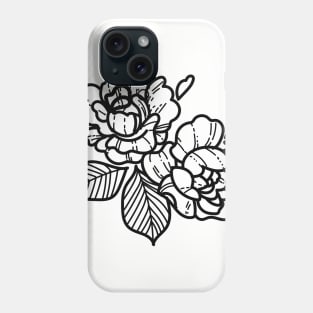 Outlined Flowers Phone Case