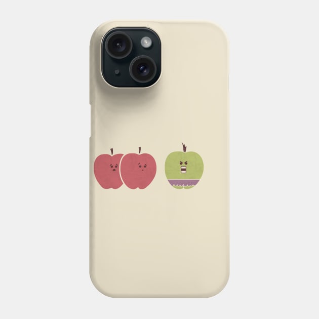 Green Apples Are Always Angry Phone Case by HandsOffMyDinosaur