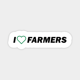 I Love Farmers Magnet