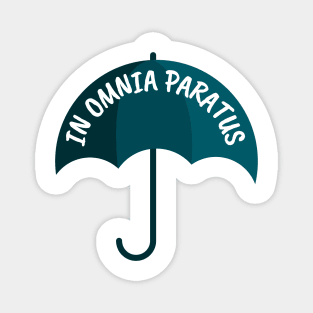 In Omnia Paratus II - Umbrella - White - Gilmore Magnet